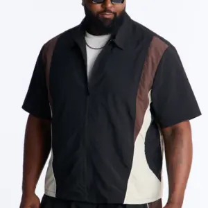 Osaka Block Zip Shirt