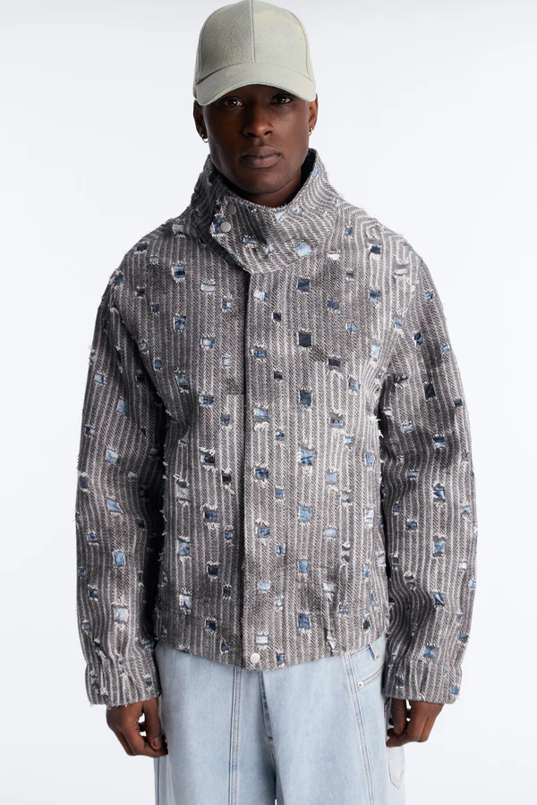 Indio Distressed Tweed Jacket
