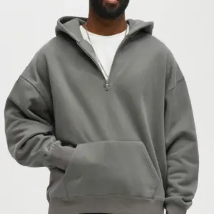 Charcoal Quarter Zip Hoodie