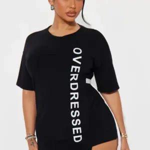 Overdressed Tunic Top - Black/White