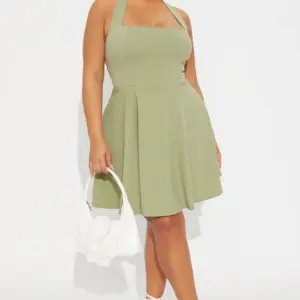 Alena Halter Mini Dress - Sage