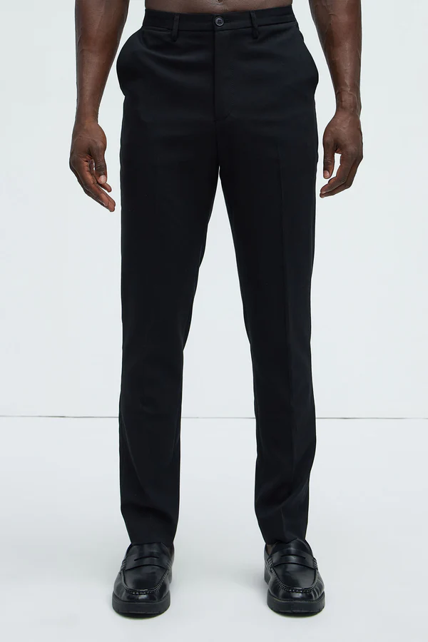 Black Slim Stretch Trouser