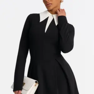 Giavanna Pleated Mini Dress